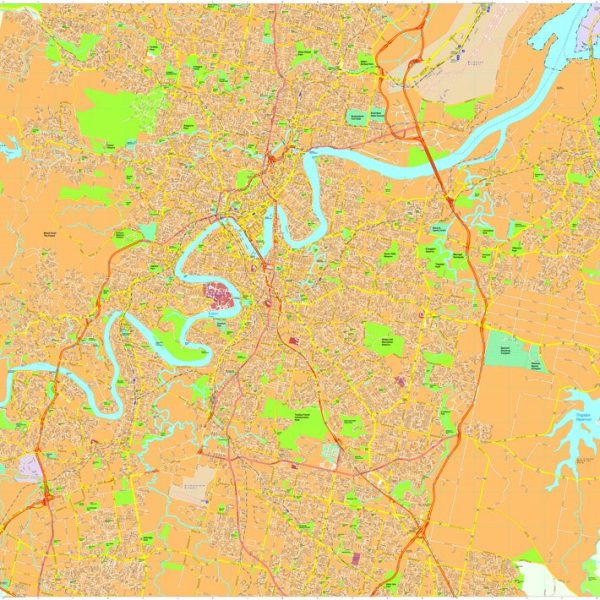 Brisbane Vector Maps