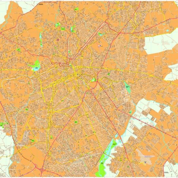 Curitiba vector map