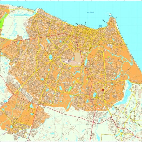 Fortaleza vector map