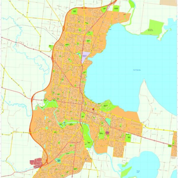 Geelong Vector Maps