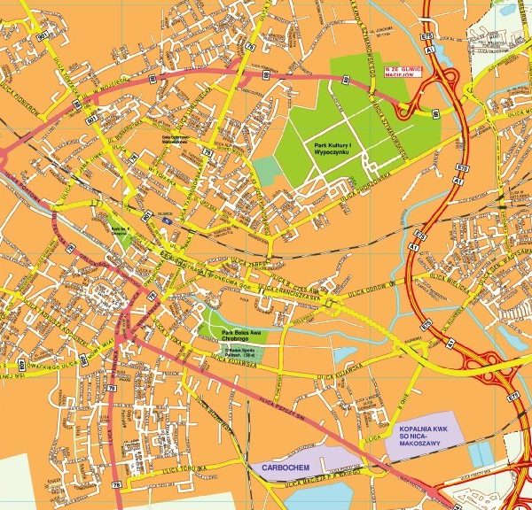 Gliwice EPS map