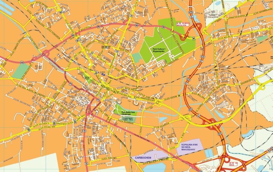 Gliwice EPS map