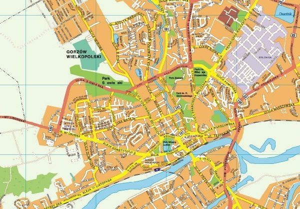 Gorzow wielkopolski EPS map