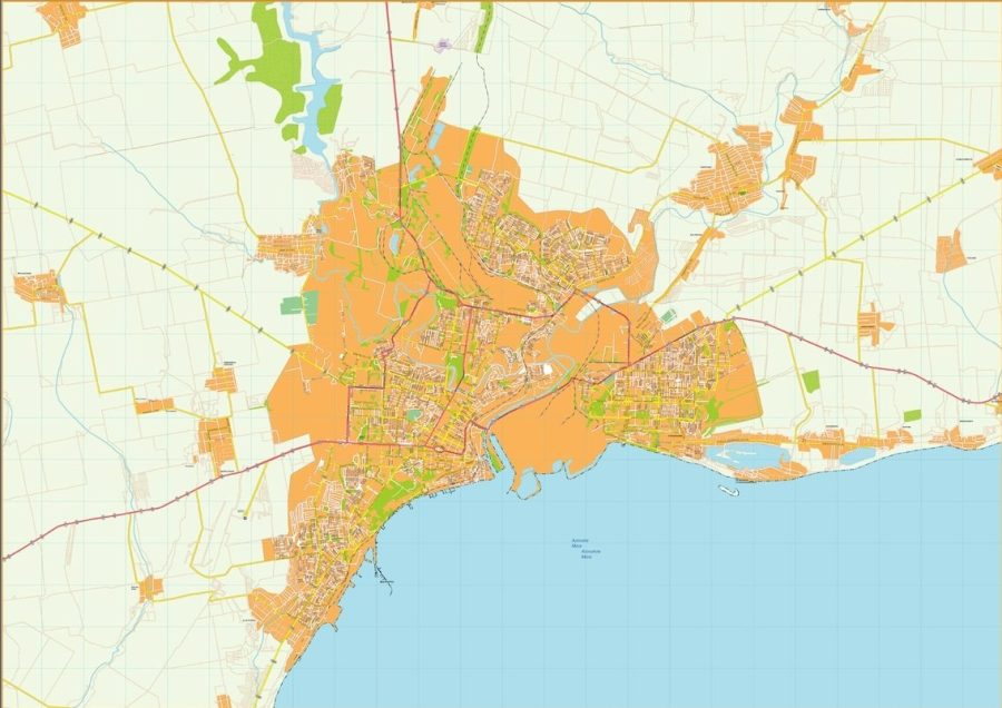 Mariupol Illustrator Map