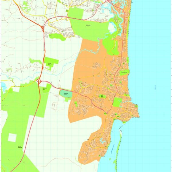 Sunshine coast Vector Maps