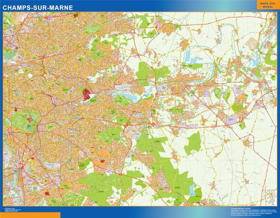 champs sur marne carte illustrator