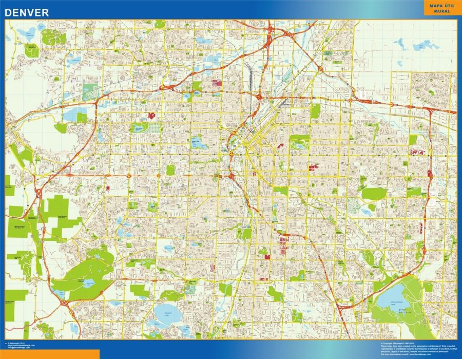 denver vector map