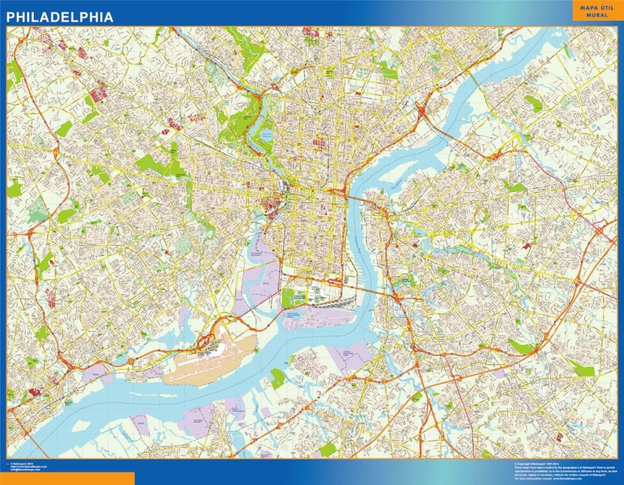 filadelfia vector map