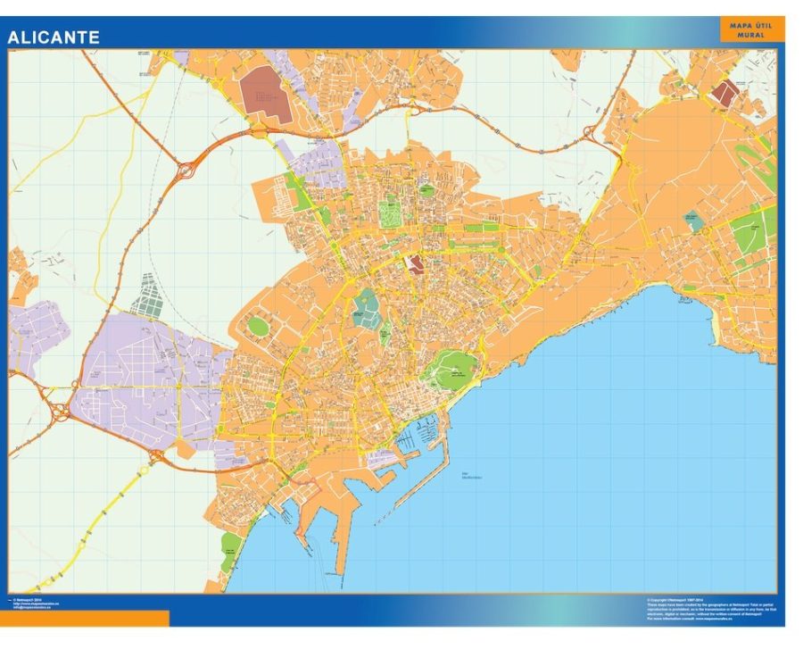 mapa vectorial alicante
