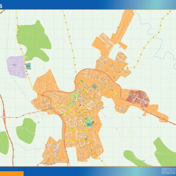 mapa vectorial caceres
