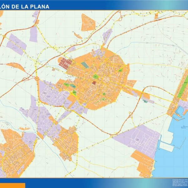 mapa vectorial castellon de la plana