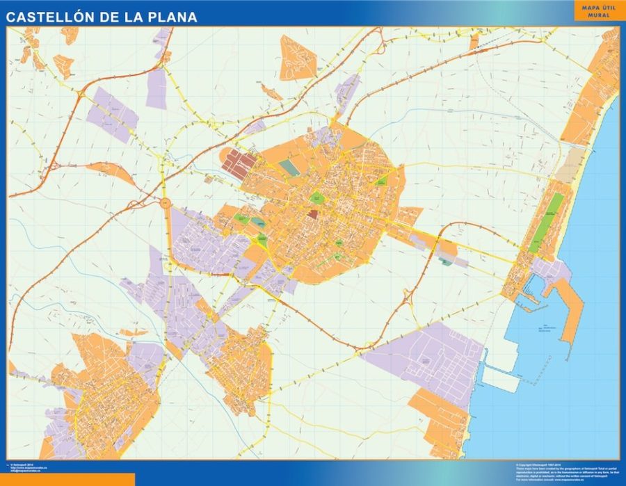 mapa vectorial castellon de la plana