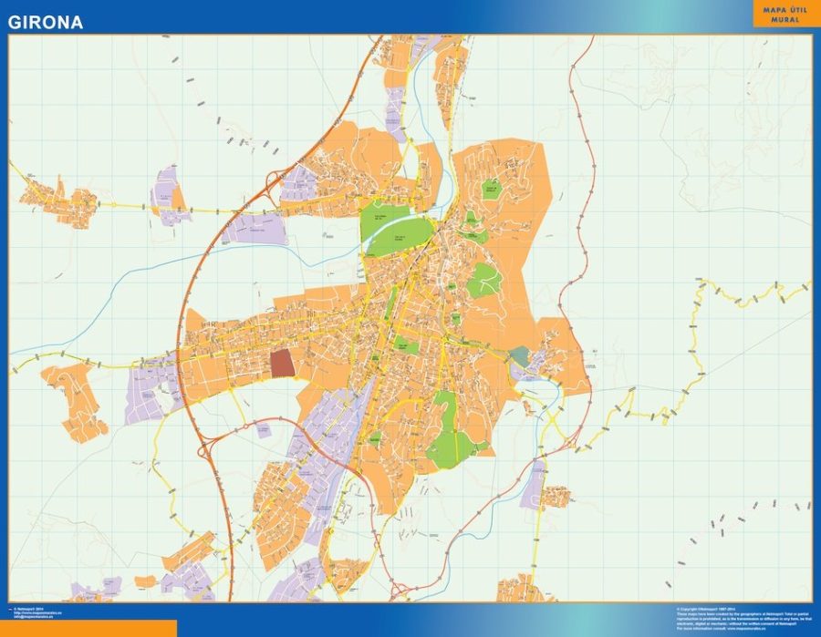 mapa vectorial girona