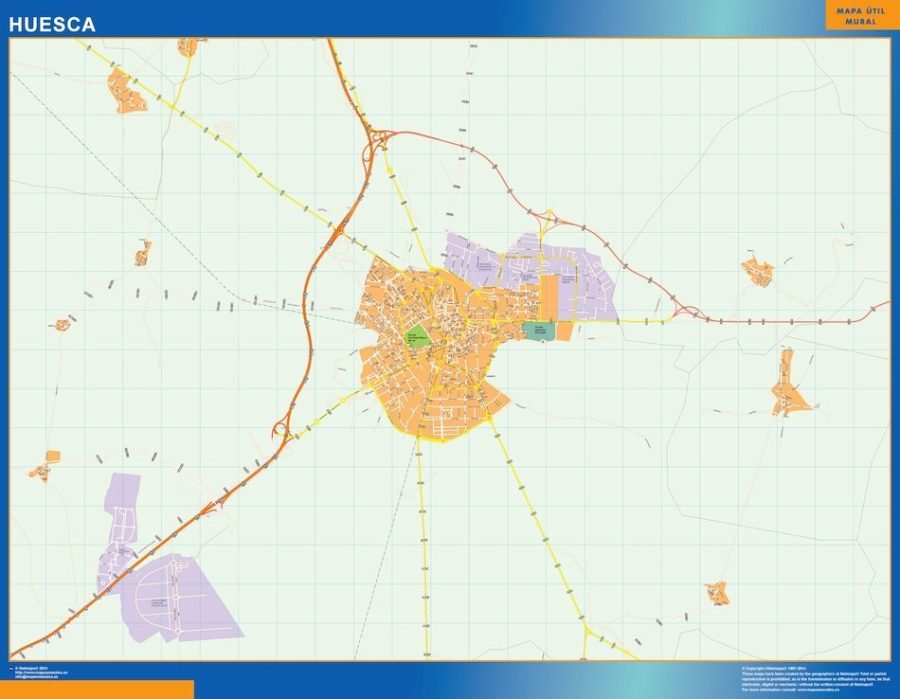mapa vectorial huesca