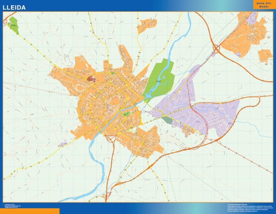mapa vectorial lleida
