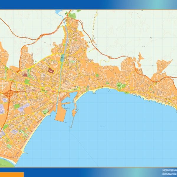 mapa vectorial malaga