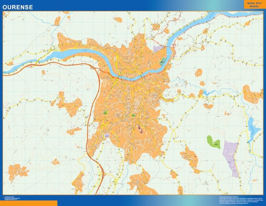 mapa vectorial ourense