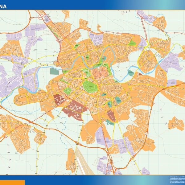 mapa vectorial pamplona
