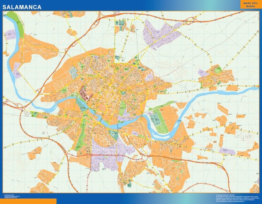 mapa vectorial salamanca