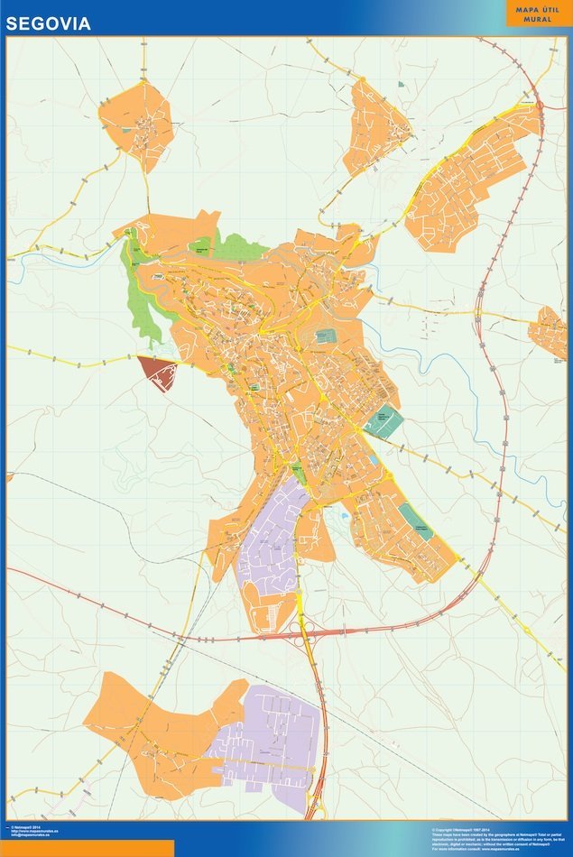 mapa vectorial segovia