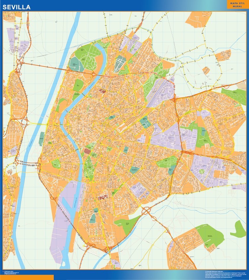 mapa vectorial sevilla