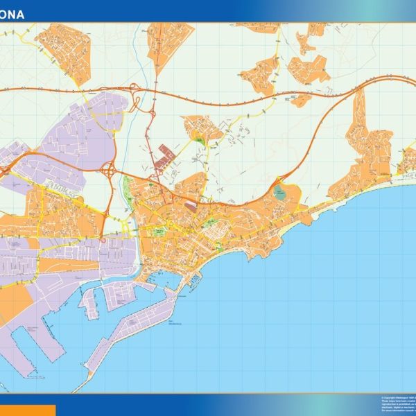 mapa vectorial tarragona