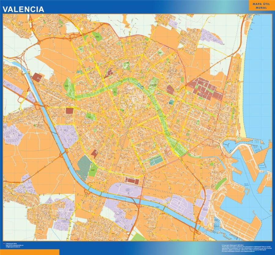mapa vectorial valencia