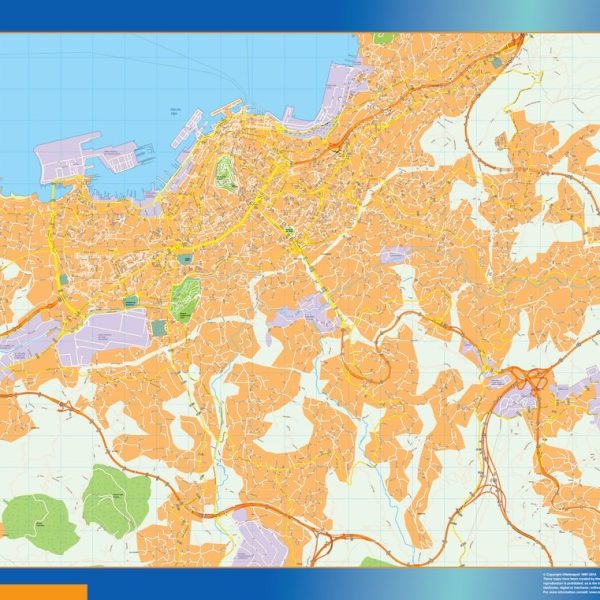 mapa vectorial vigo