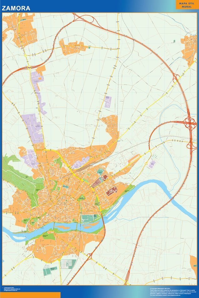 mapa vectorial zamora