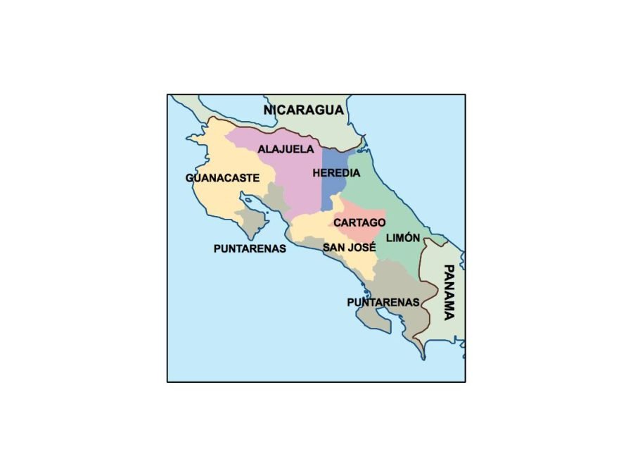 costa rica presentation map