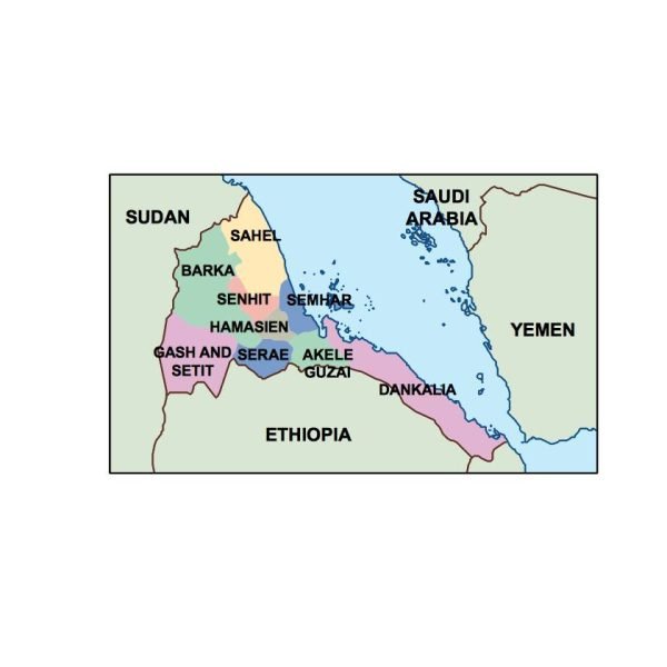 eritrea presentation map