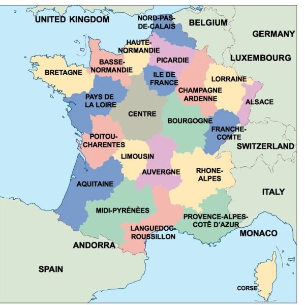 france presentation map