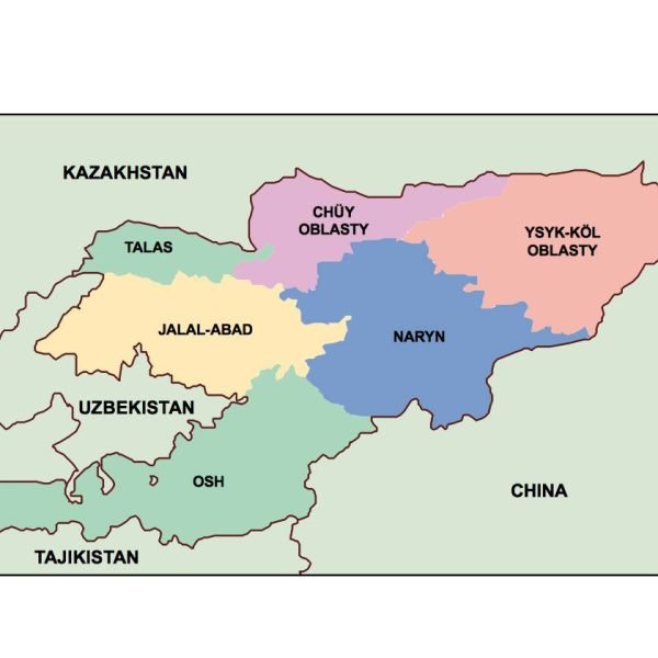 kyrgyzstan presentation map