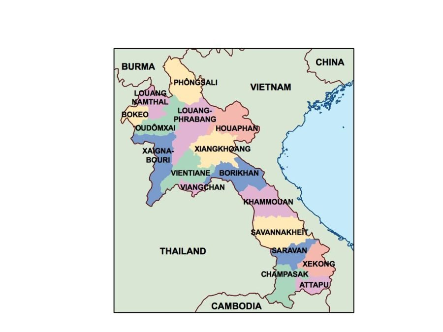 laos presentation map
