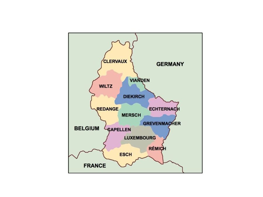 luxembourg presentation map