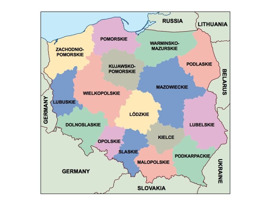 poland presentation map