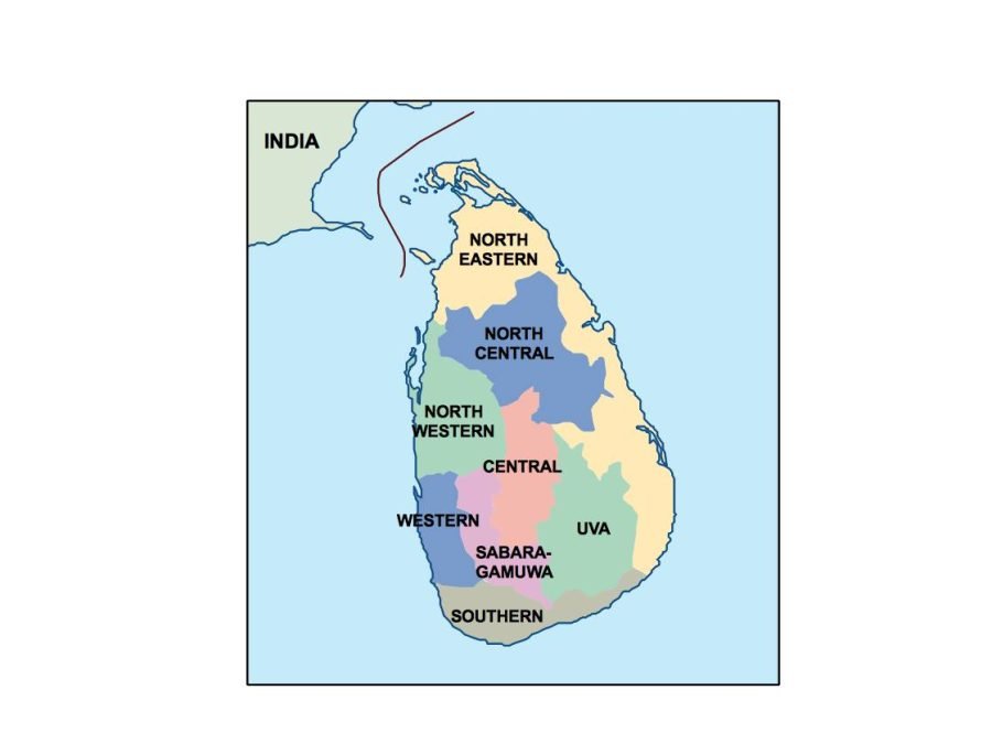 sri lanka presentation map