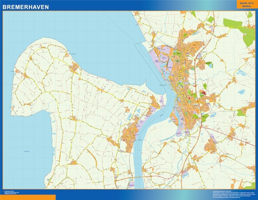 Bremerhaven Wandkarten