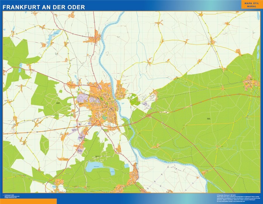 Frankfurt An Der Oder Wandkarten