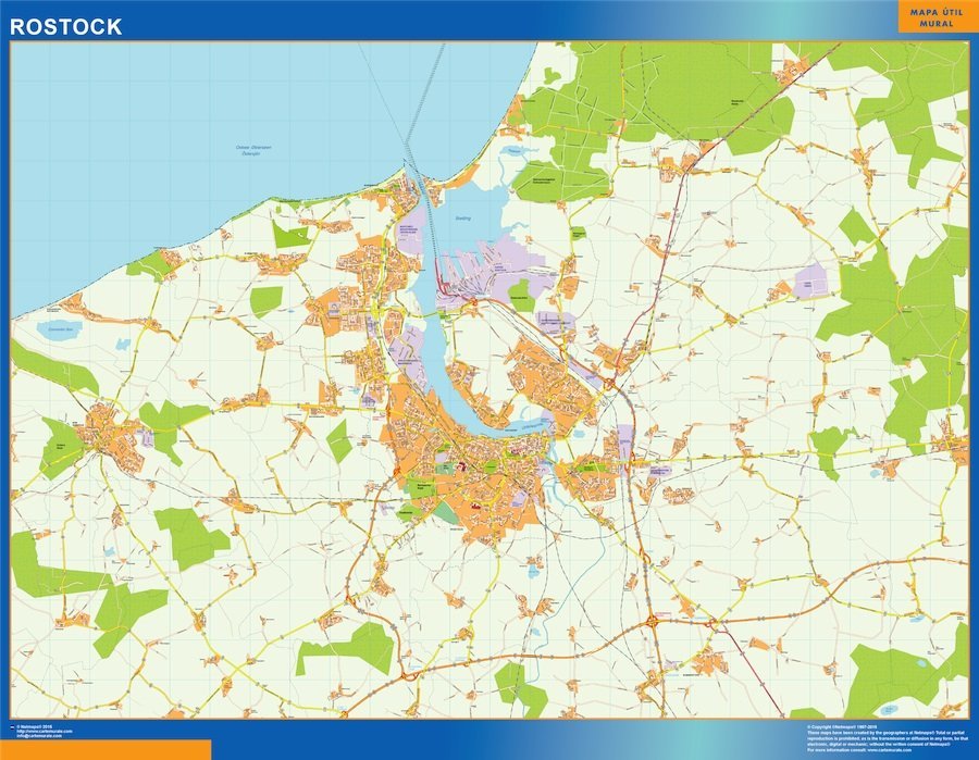 Rostock Wandkarten