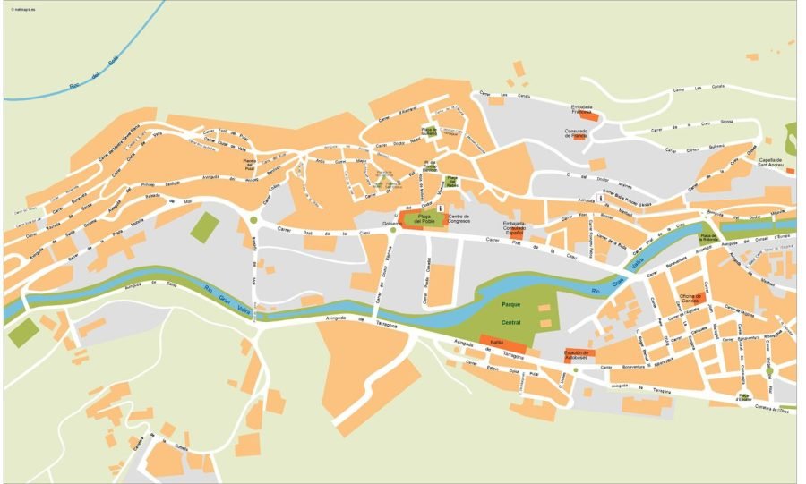 Andorra Vector Map