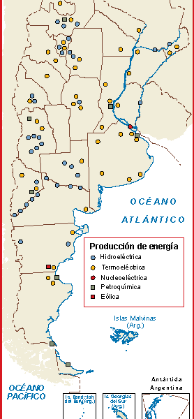 Argentina mapa energia