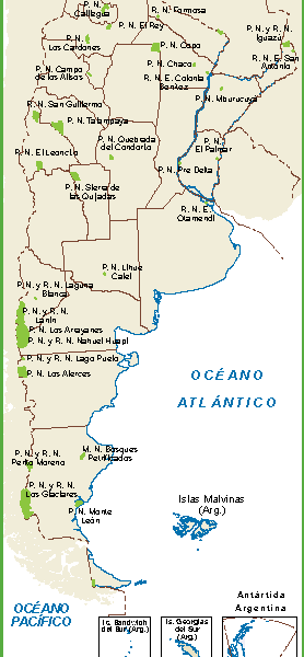 Argentina mapa parques