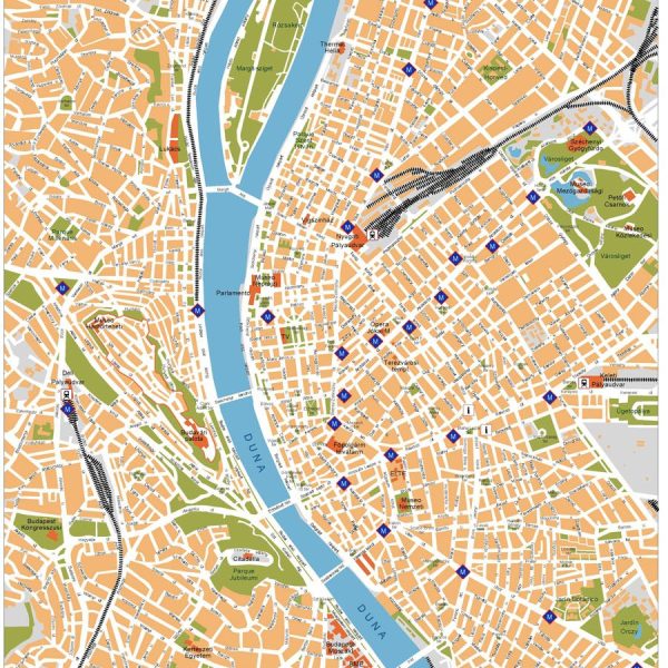 Budapest Vector Map