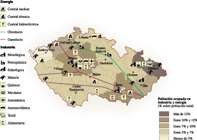 Czech Republic Economic map