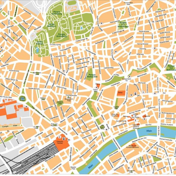 Frankfurt Vector Map