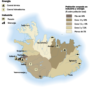 Iceland Economic map
