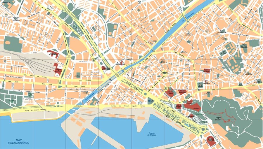 Malaga Mapa