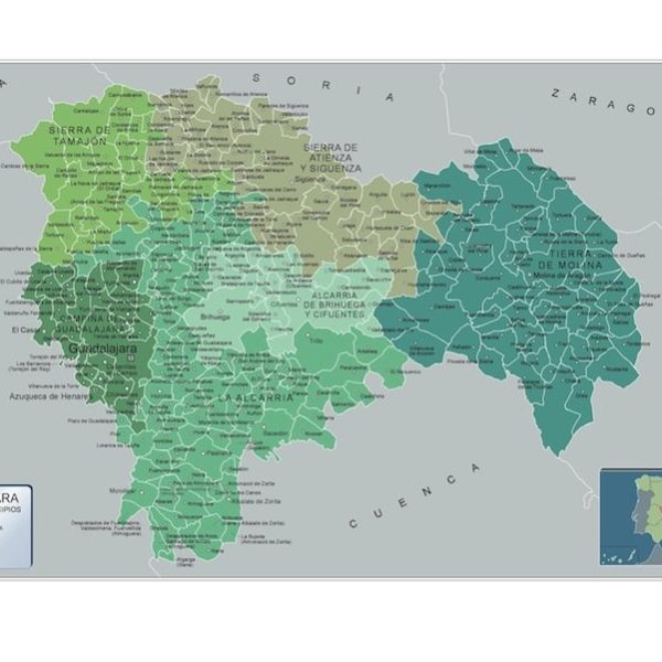 Mapa Municipios Guadalajara
