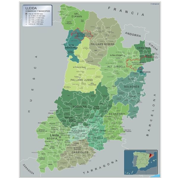 Mapa Municipios Lleida